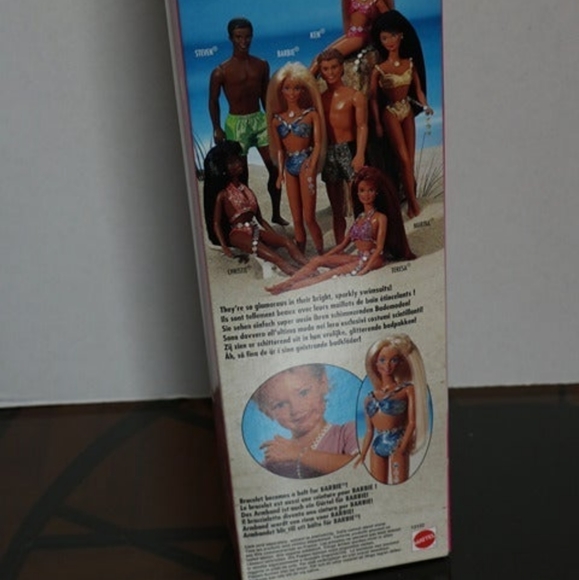RARE European New International Sparkle Beach Barbie 1995 European - Picture 8 of 8